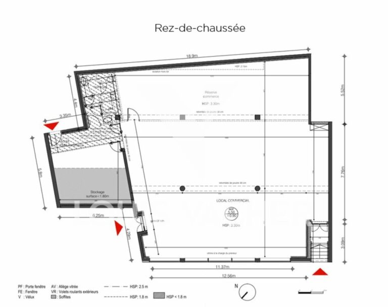 Local commercial Bordeaux 7