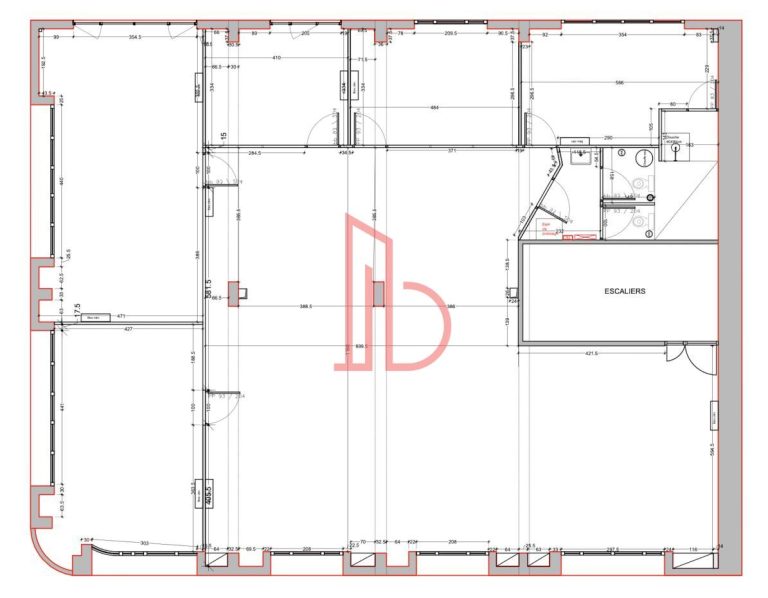 Location de bureau Bordeaux 273 m²