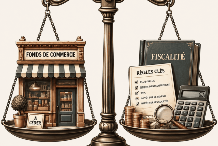 Fiscalité de cession d’un fonds de commerce : règles clés