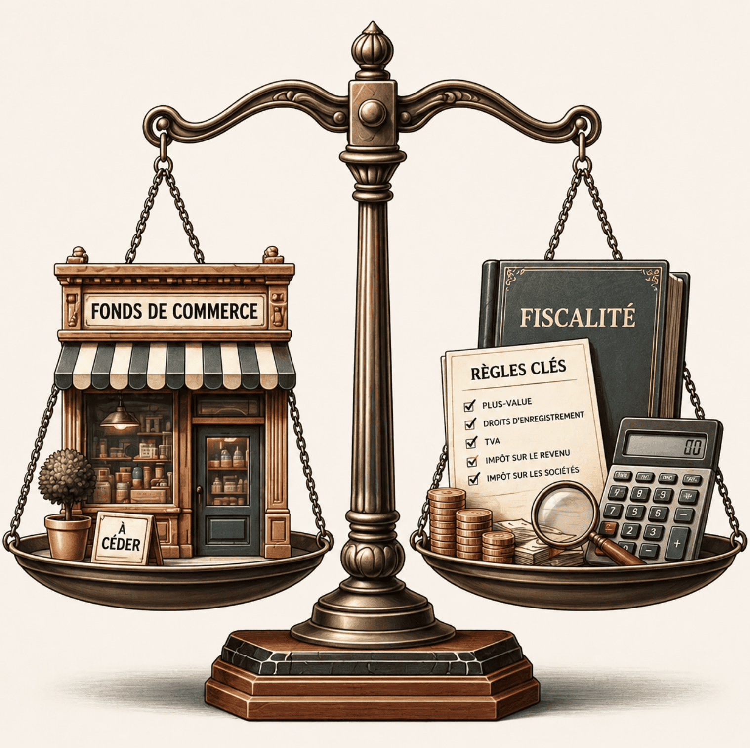 Fiscalité de cession d’un fonds de commerce : règles clés