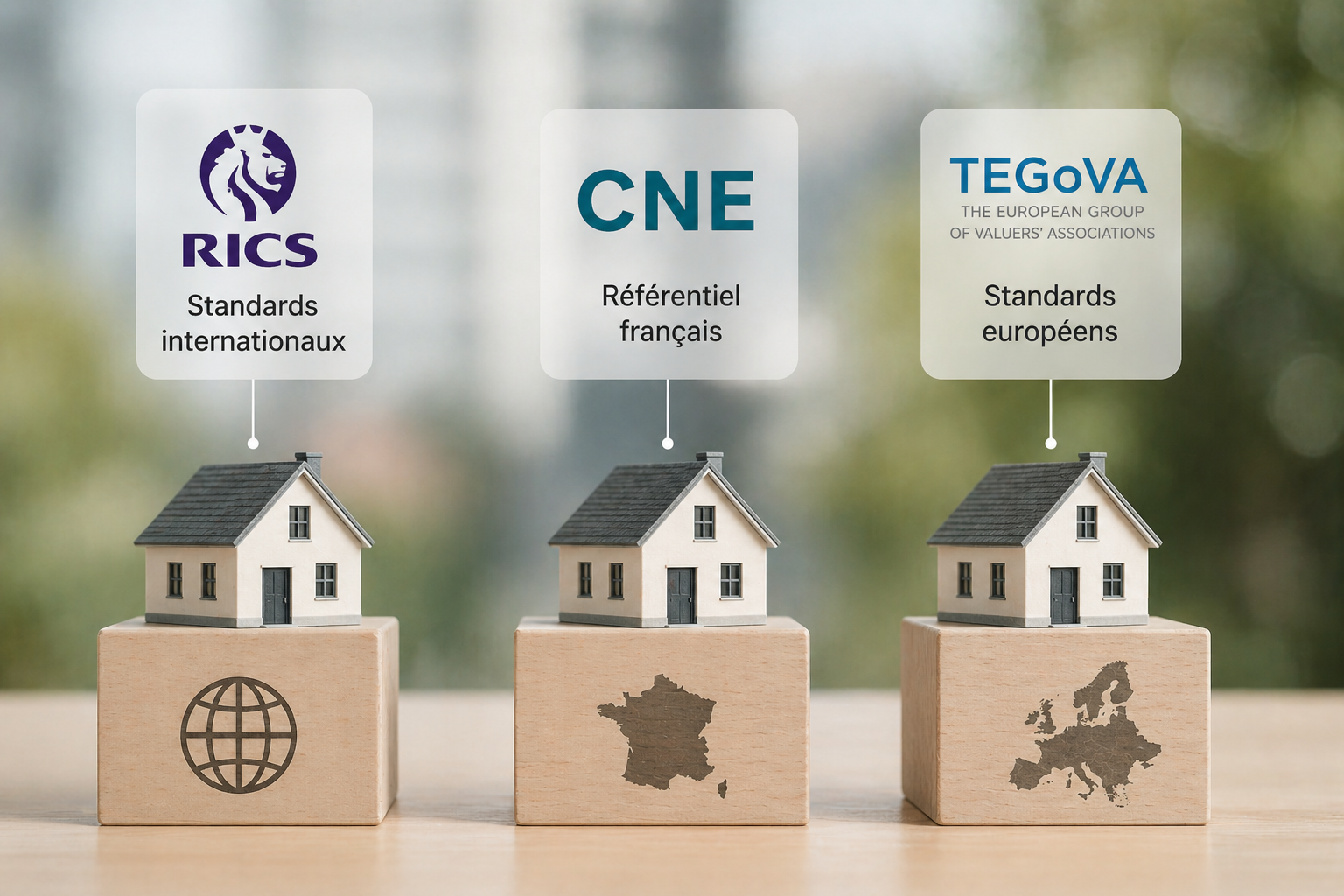 Expert immobilier RICS, CNE, TEGoVA : quelles différences ?